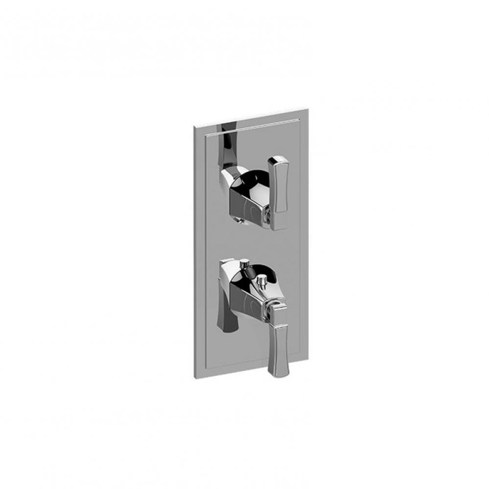 M-Series Finezza DUE 2-Hole Trim Plate w/Lever Handles (Vertical Installation)