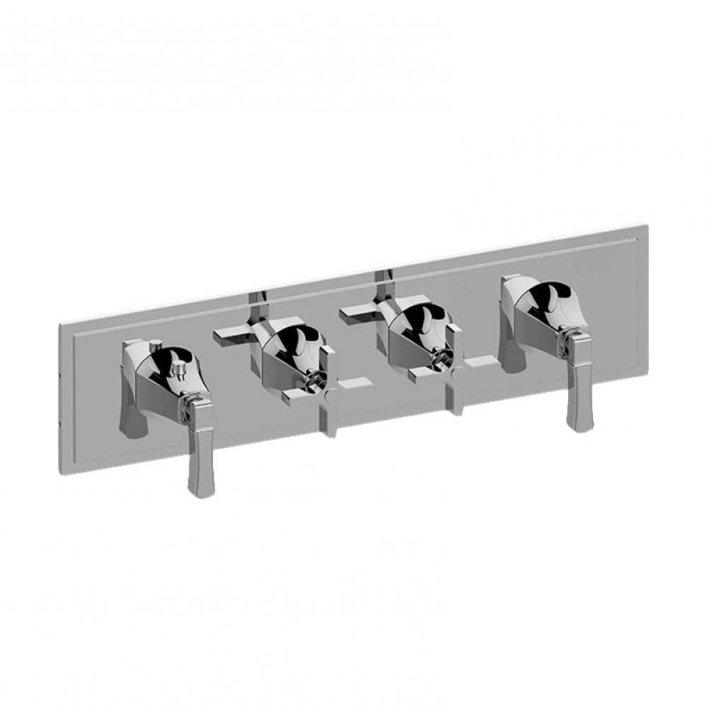 Finezza DUE Finezza DUE, Vignola M-Series Valve Trim with Four Handles (Horizontal Orientation)