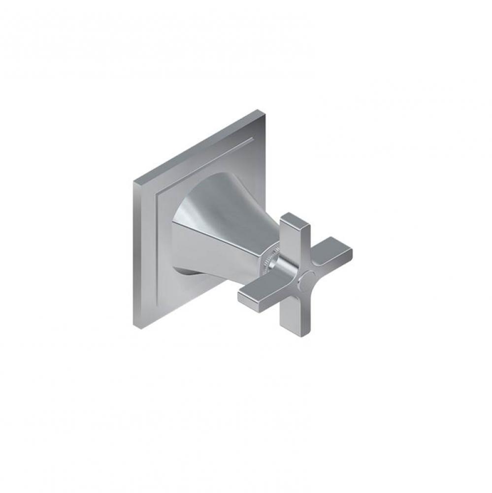 M-Series Finezza DUE Stop/Volume Trim Plate with Cross Handle