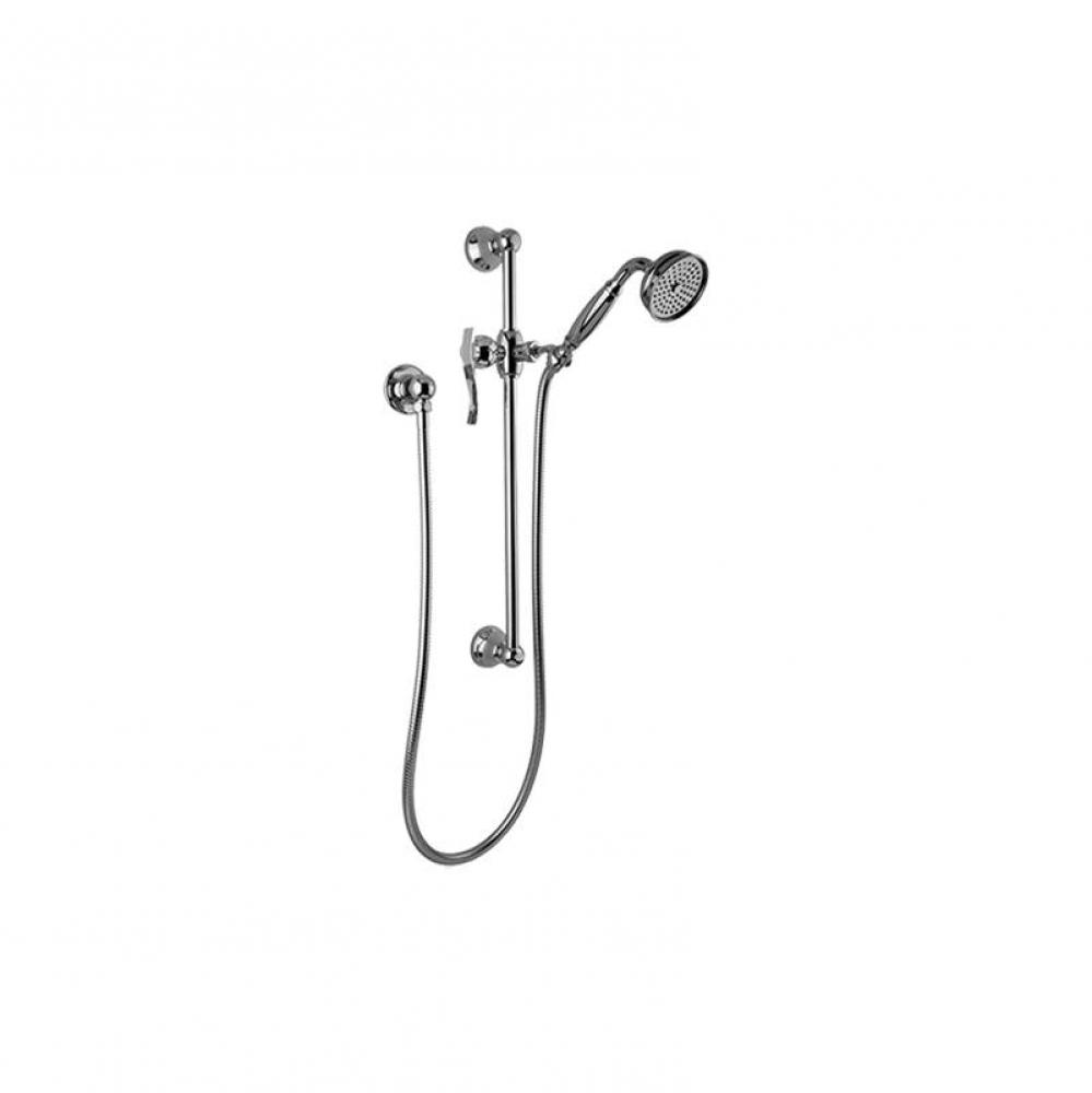 Bali Traditional Handshower w/Wall-Mounted Slide Bar