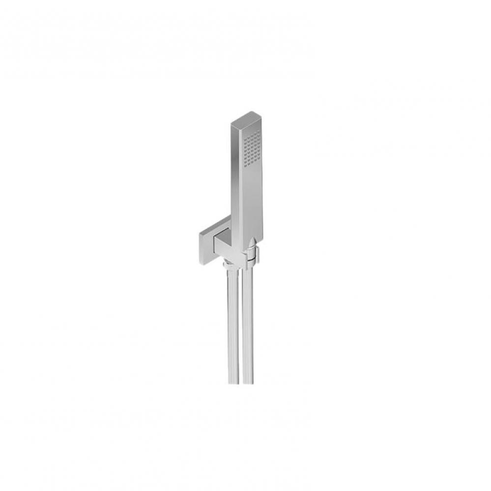 Contemporary Handshower Set w/Wall Bracket and Integrated Wall Supply Elbow