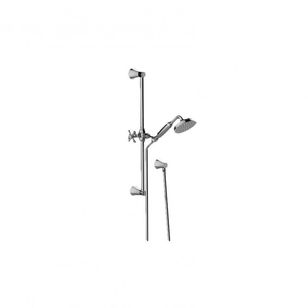 Finezza DUE Transitional Handshower with Wall-Mounted Slide Bar