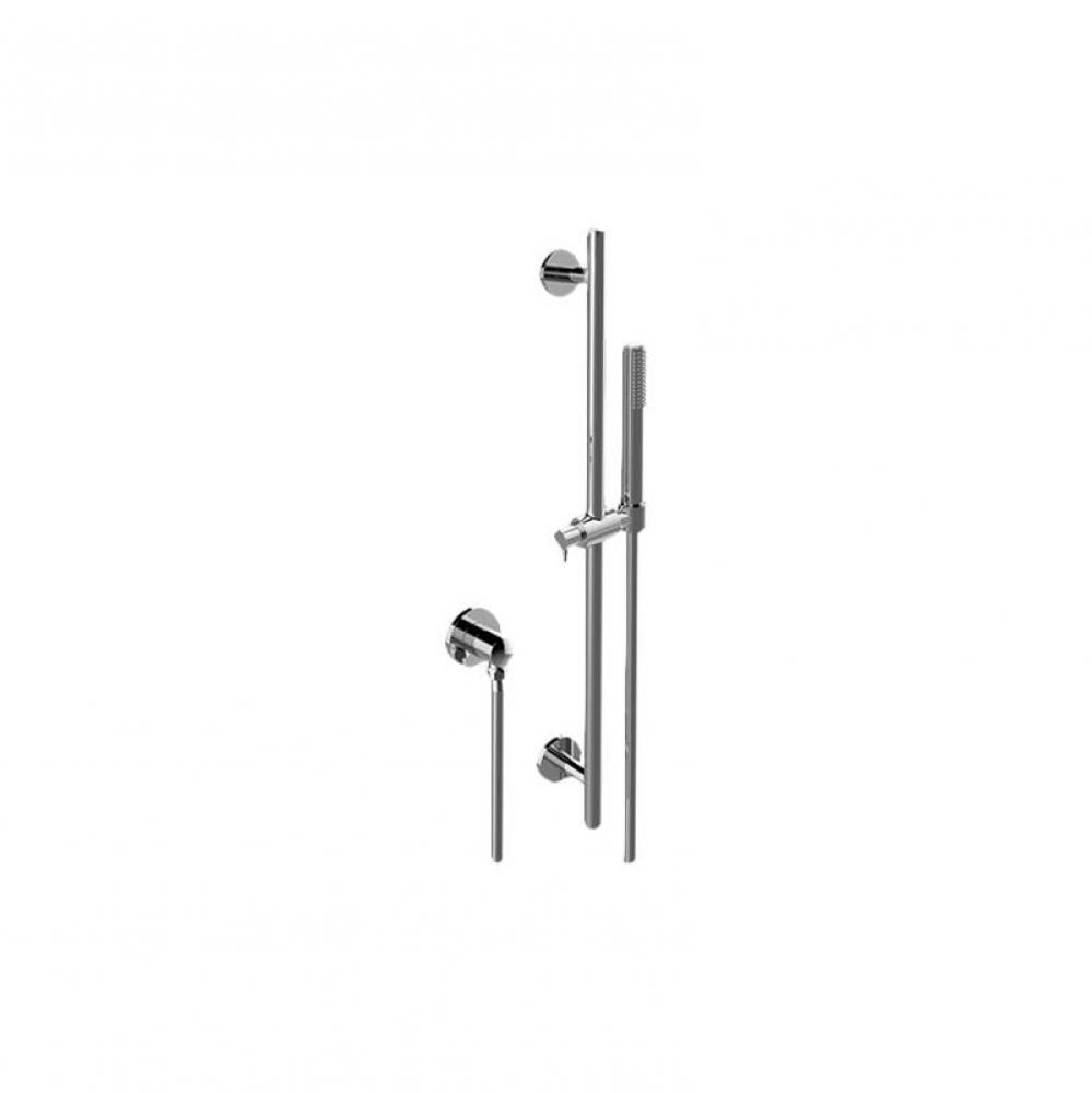 Contemporary Handshower w/Wall-Mounted Slide Bar