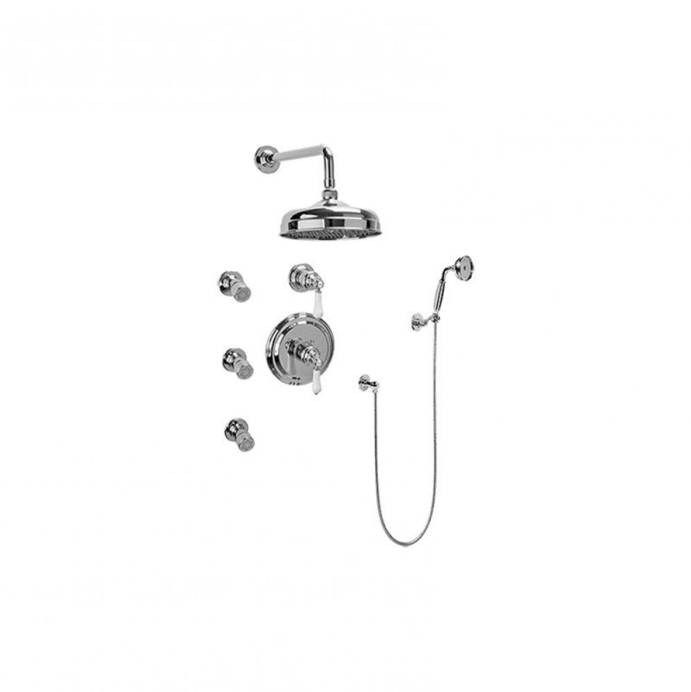 Full Thermostatic Shower System with Transfer Valve (Trim Only)