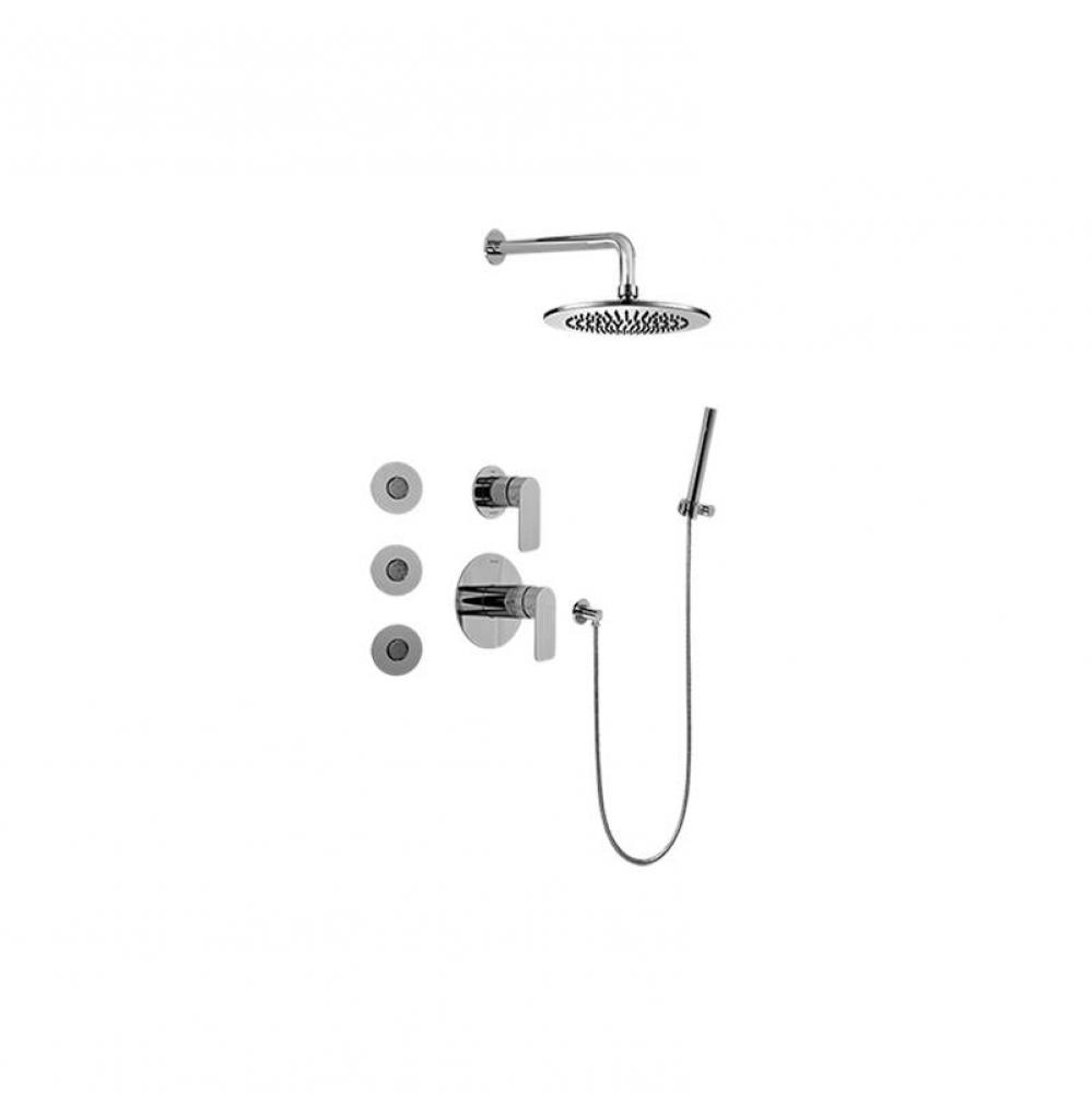 Full Thermostatic Shower System with Transfer Valve (Trim Only)