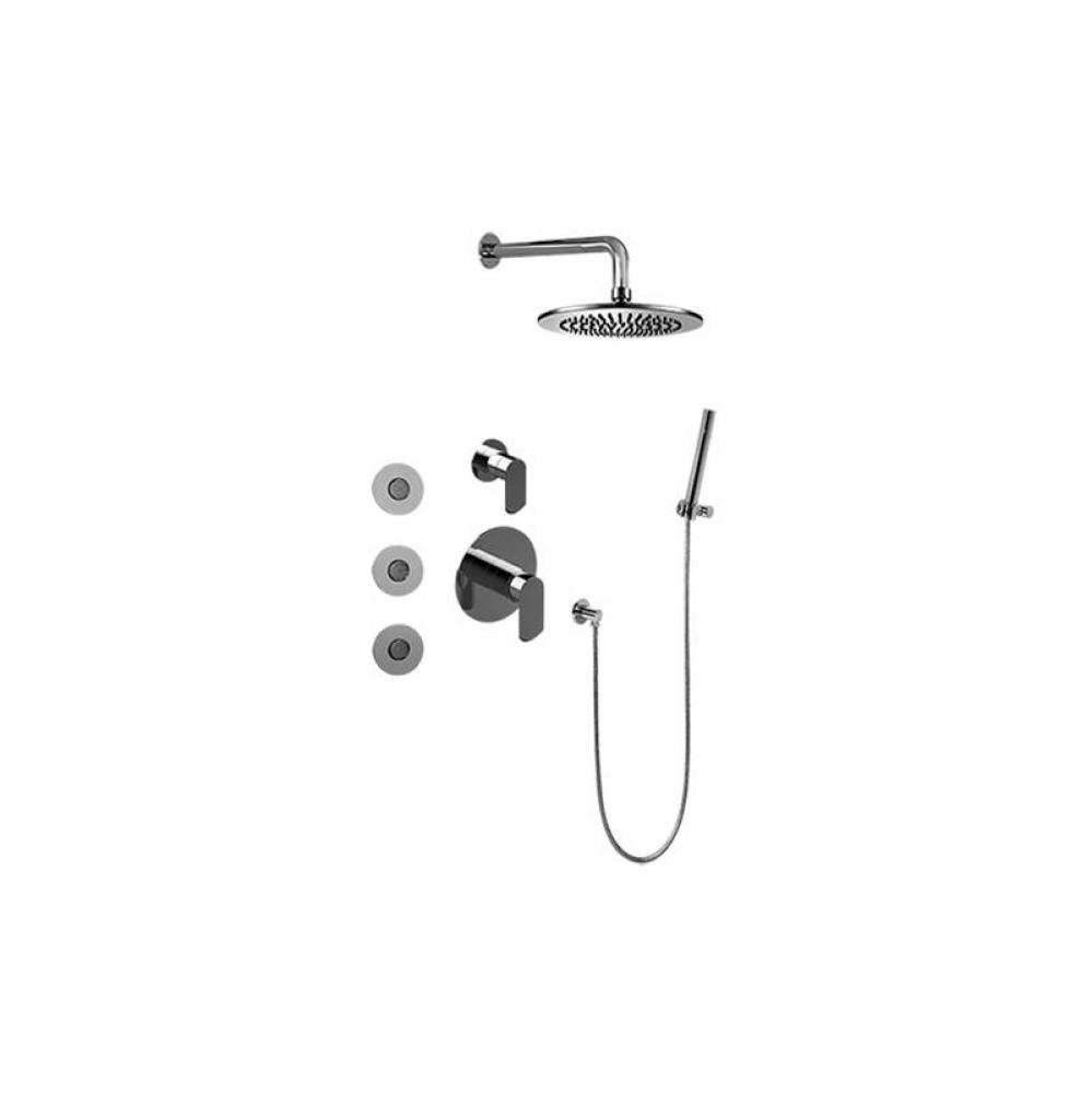 Full Thermostatic Shower System w/Diverter Valve - Trim Only