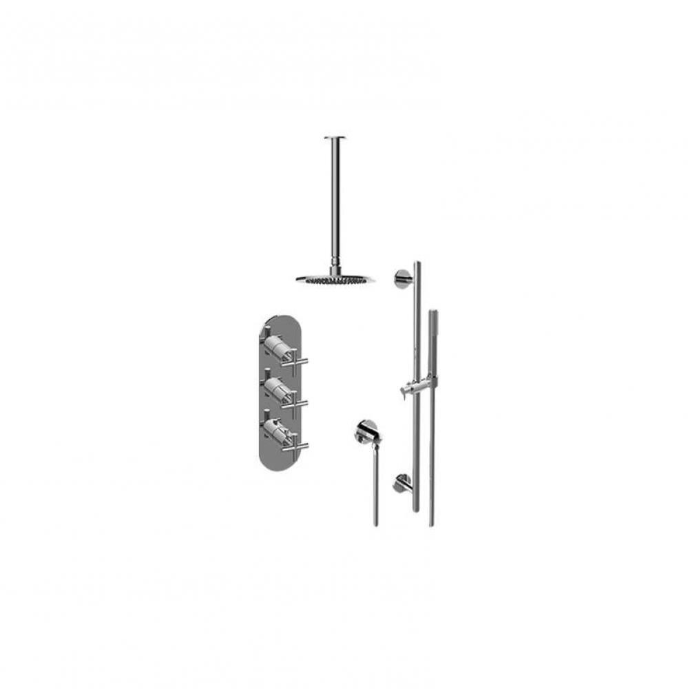 M-Series Thermostatic Shower System Shower with Handshower (Trim Only)