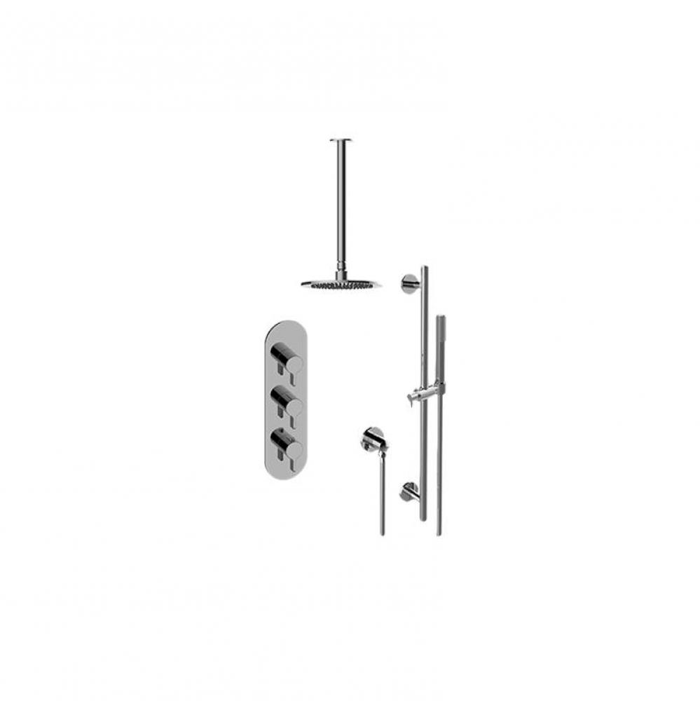 M-Series Thermostatic Shower System Shower with Handshower (Rough & Trim)