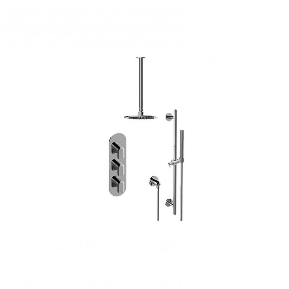 M-Series Thermostatic Shower System Shower with Handshower (Trim Only)