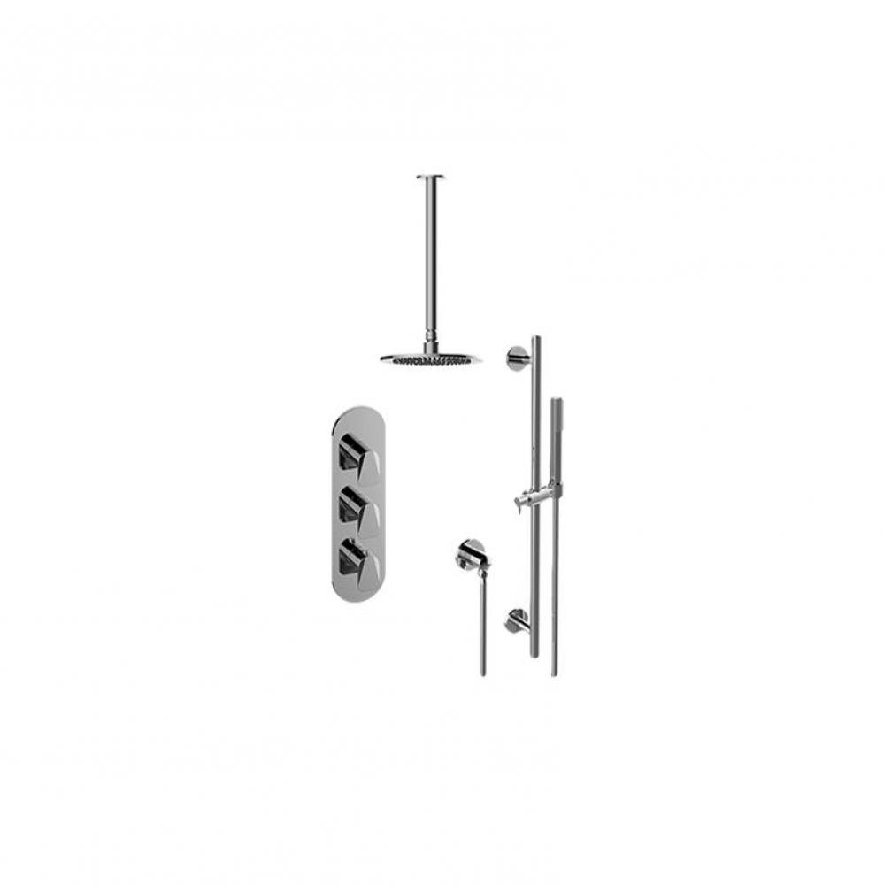 M-Series Thermostatic Shower System Shower with Handshower (Rough & Trim)
