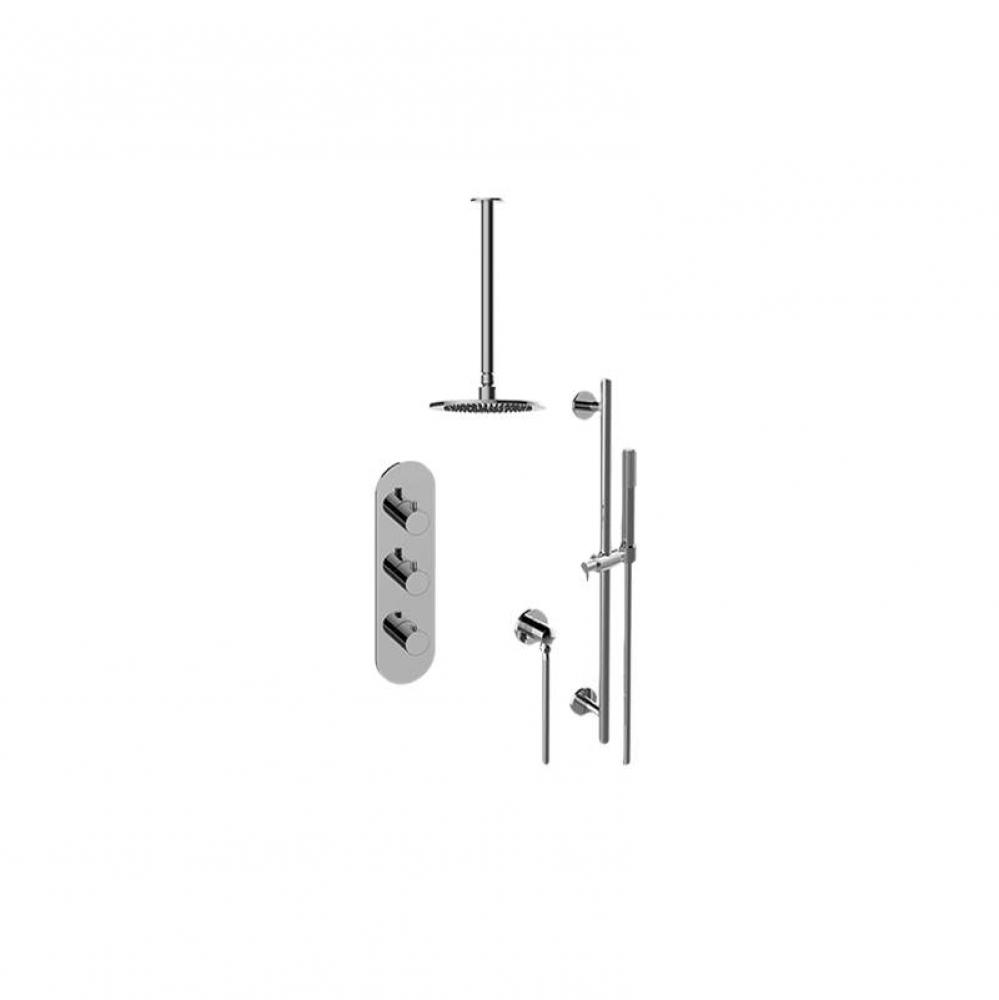 M-Series Thermostatic Shower System Shower with Handshower (Rough & Trim)