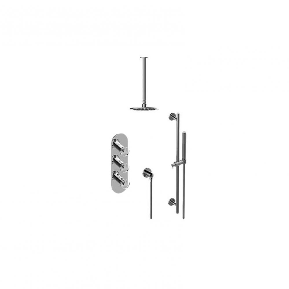 M-Series Thermostatic Shower System Shower with Handshower (Trim Only)