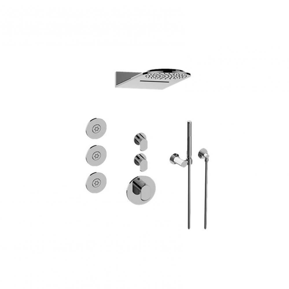 Full Round Thermostatic Shower System