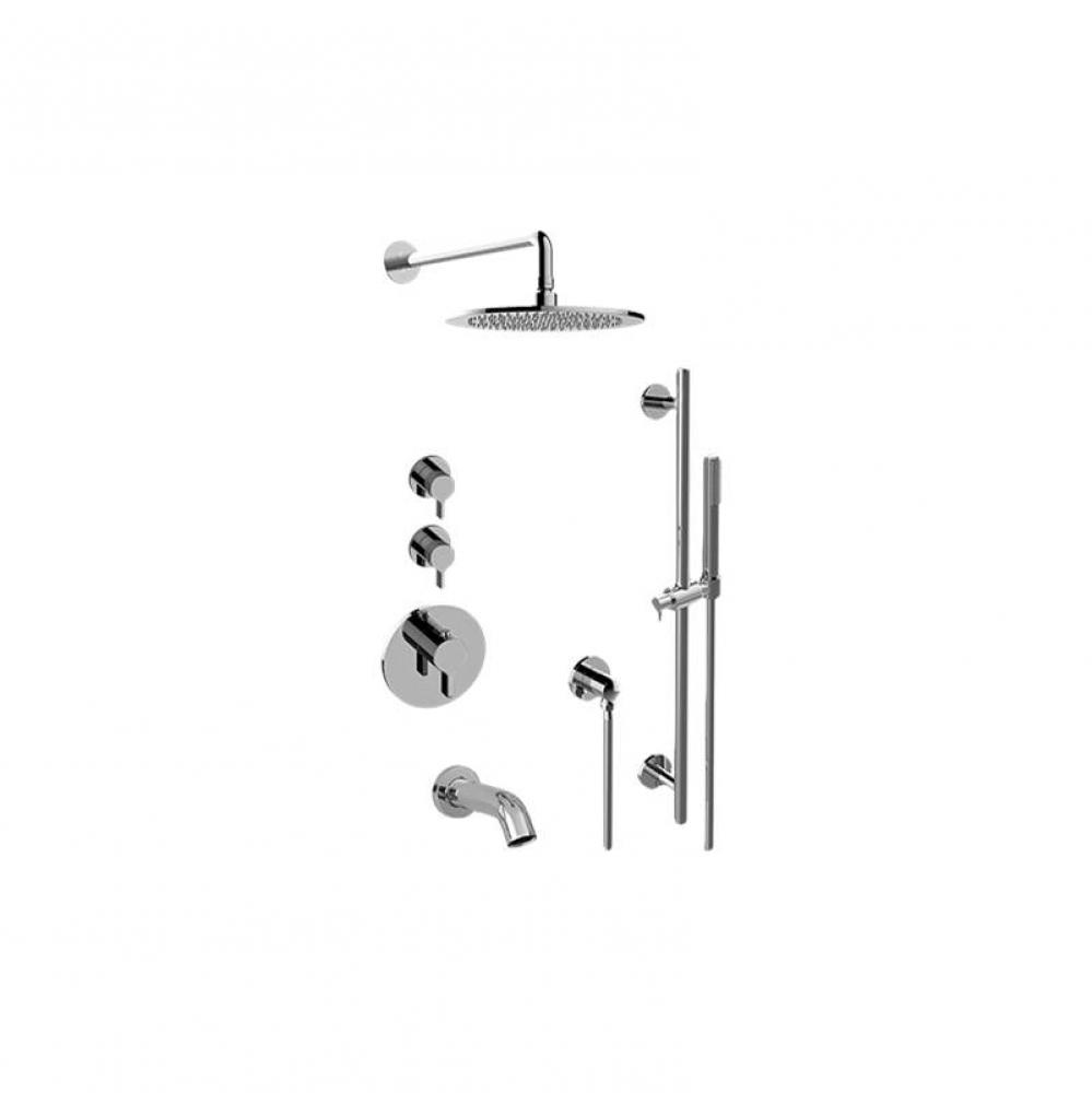 M-Series Full Thermostatic Shower System w/Diverter Valve (Rough & Trim)