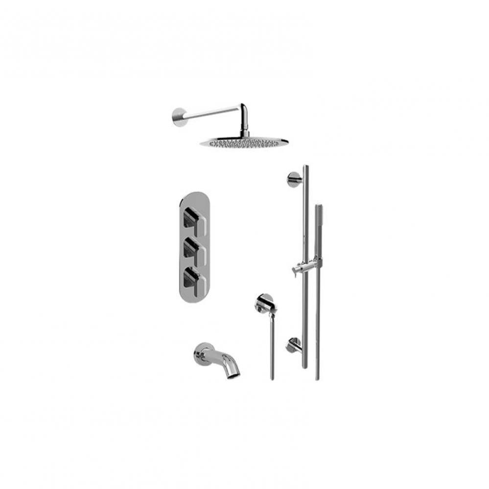 M-Series Full Thermostatic Shower System w/Diverter Valve (Rough & Trim)