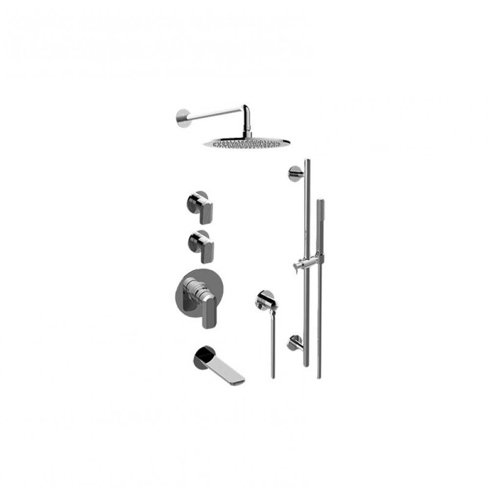 M-Series Thermostatic Shower System Tub and Shower with Handshower (Trim Only)