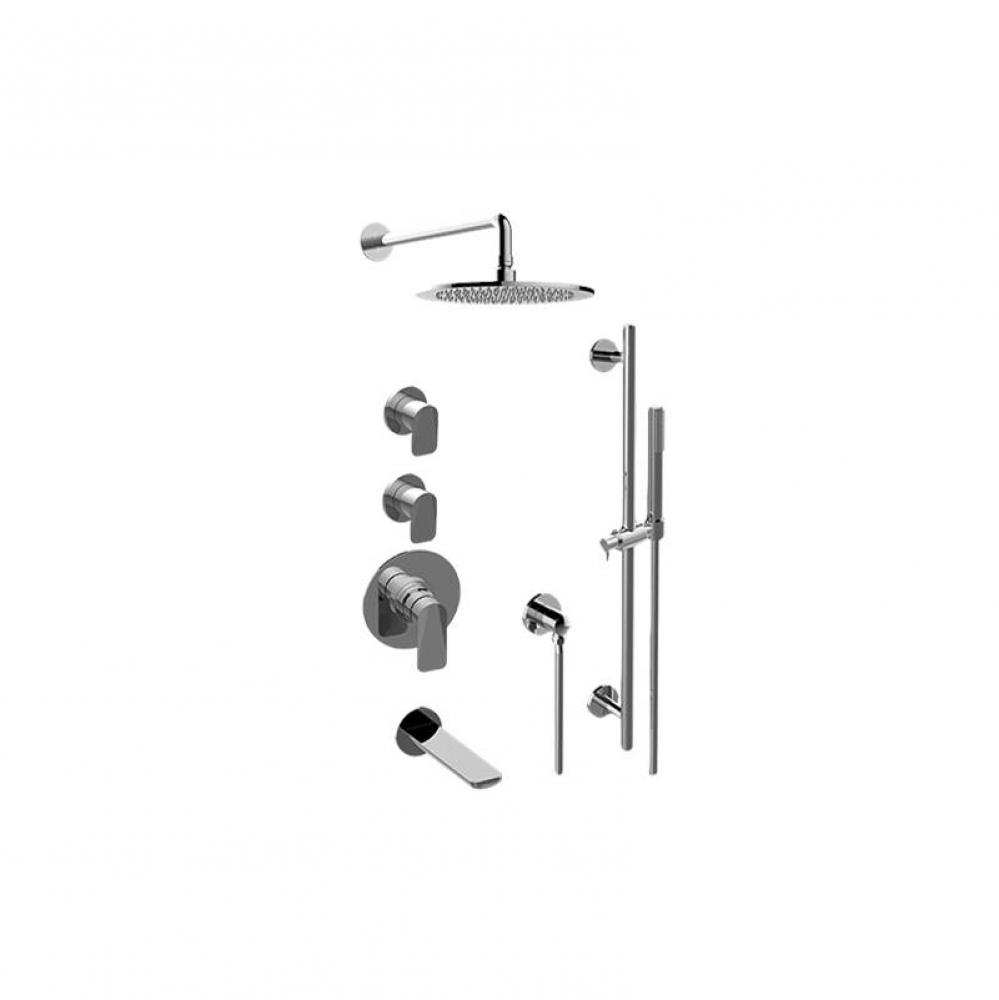 M-Series Thermostatic Shower System Tub and Shower with Handshower (Trim Only)