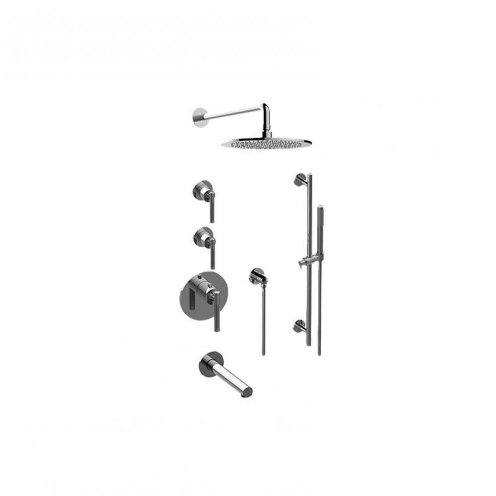 M-Series Thermostatic Shower System Tub and Shower with Handshower (Trim Only)