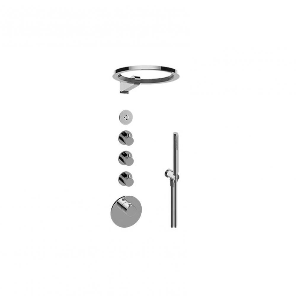 M-Series Thermostatic Set w/Ametis Ring and Handshower (Trim Only)