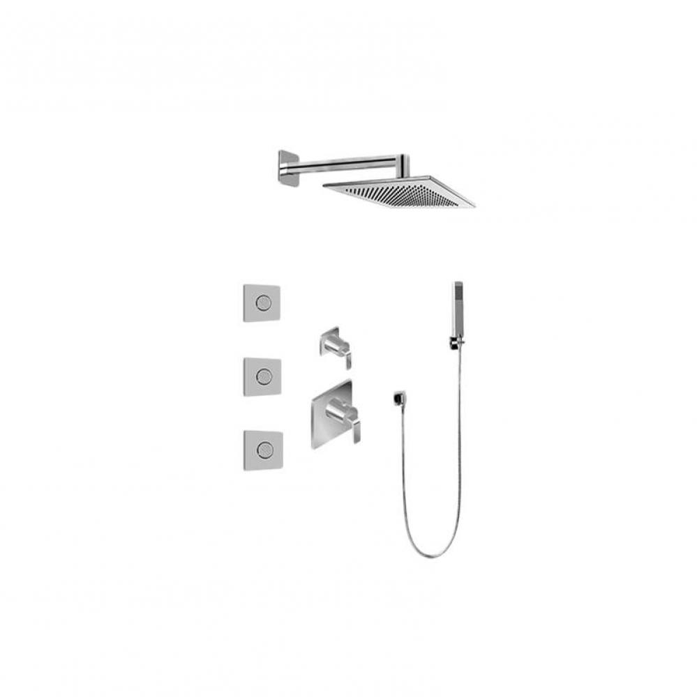 M-Series Full Thermostatic Shower System w/Diverter Valve (Trim Only)