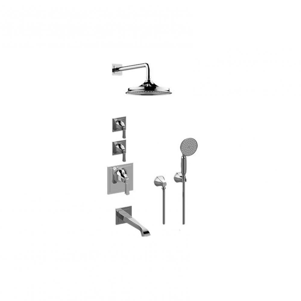 M-Series Thermostatic Shower System Tub and Shower with Handshower (Rough & Trim)