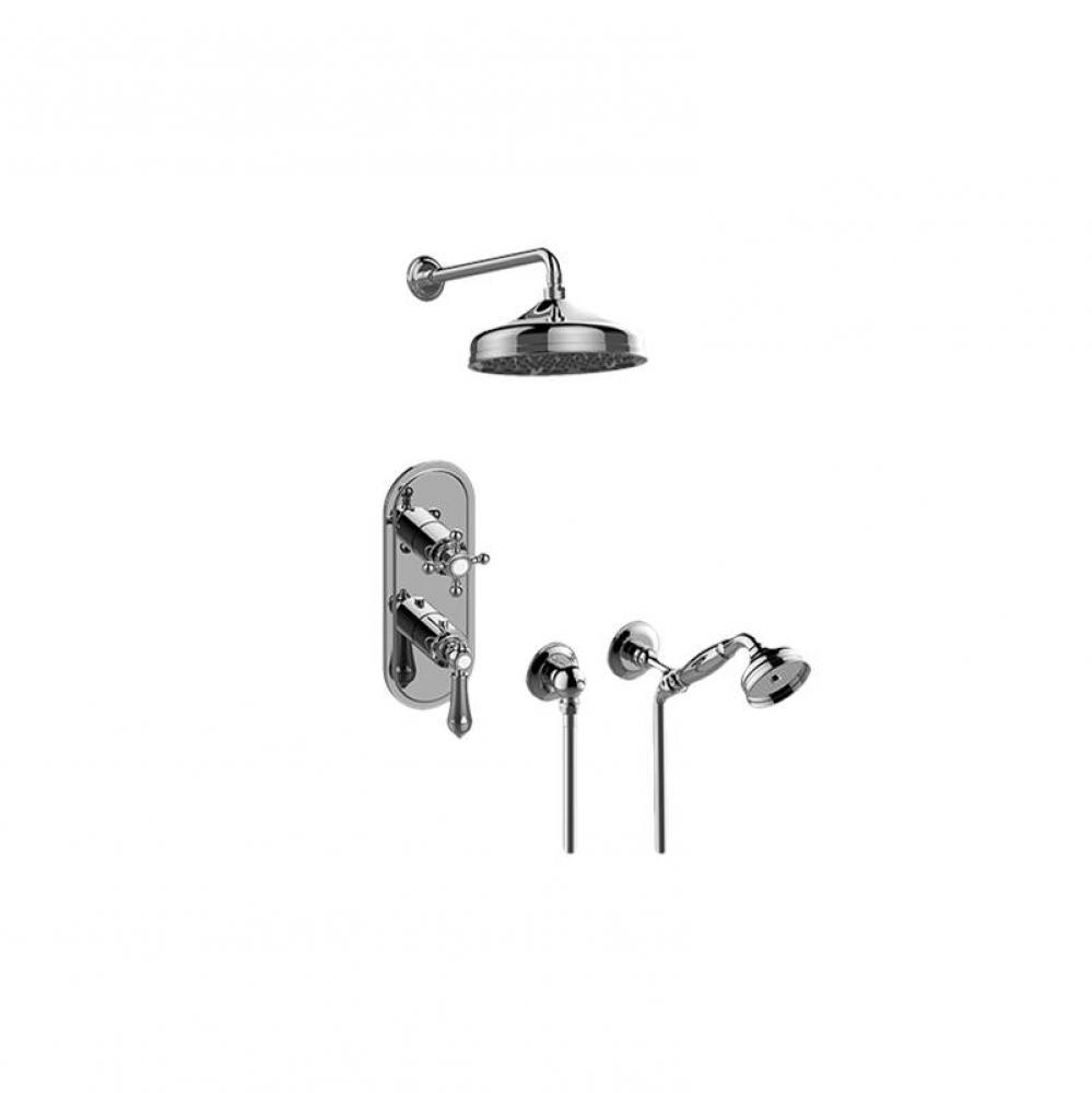 M-Series Thermostatic Shower System - Shower with Handshower (Rough & Trim)