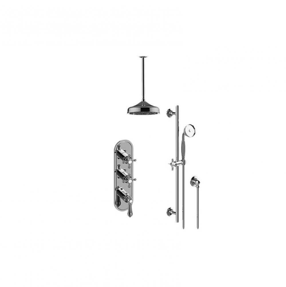 M-Series Thermostatic Shower System - Shower with Handshower (Trim Only)
