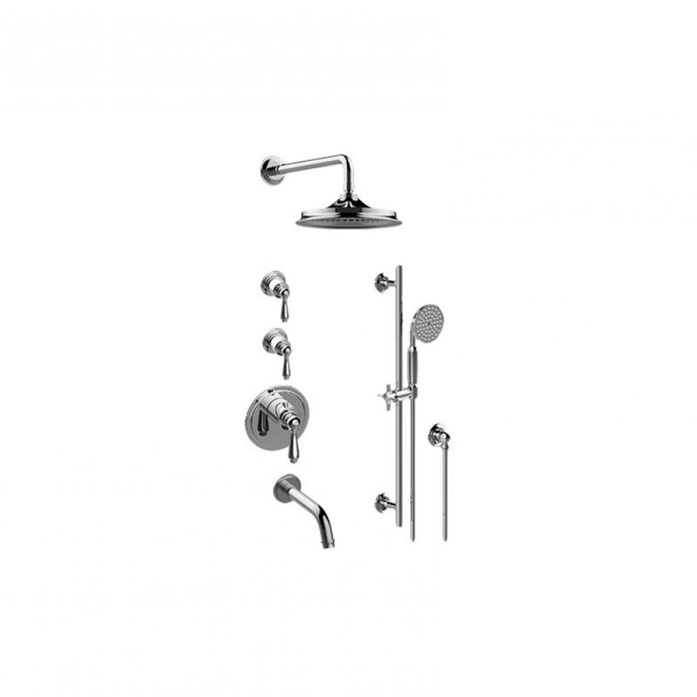 M-Series Thermostatic Shower System - Tub and Shower with Handshower (Trim Only)