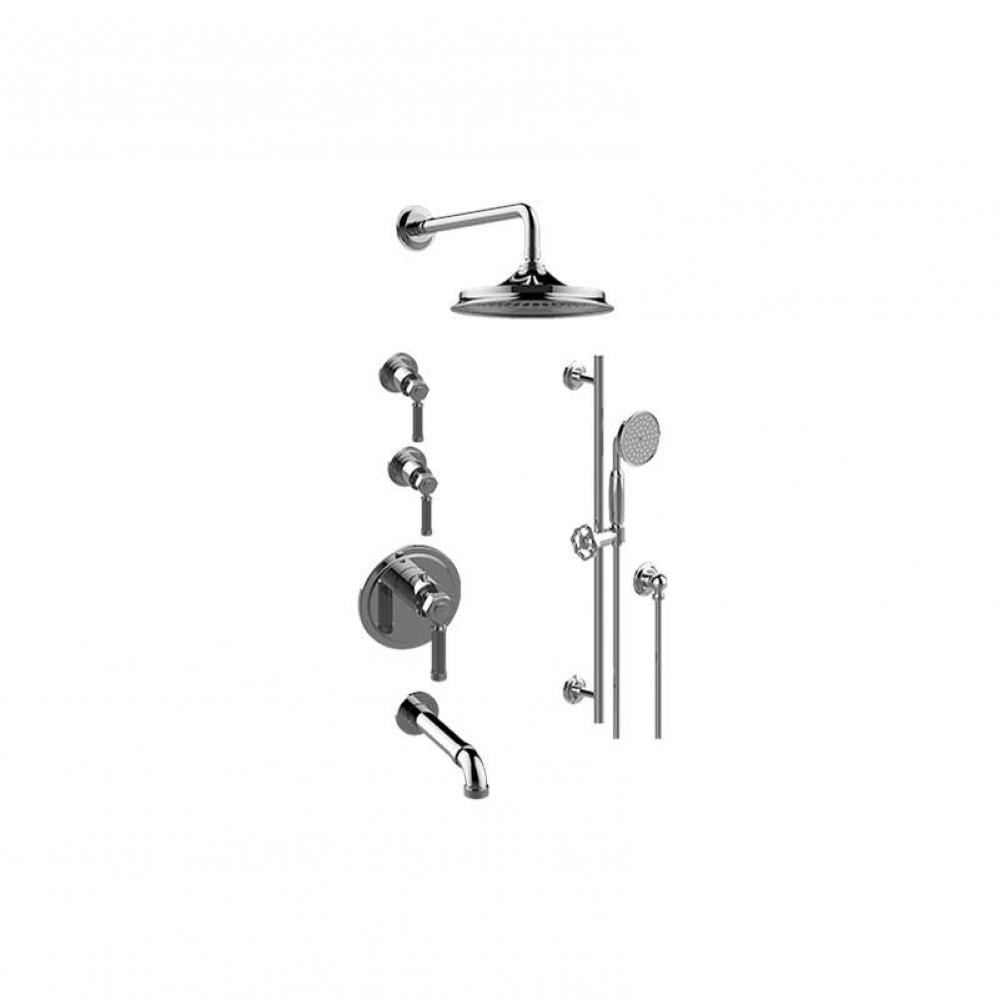 M-Series Thermostatic Shower System - Tub and Shower with Handshower (Trim Only)