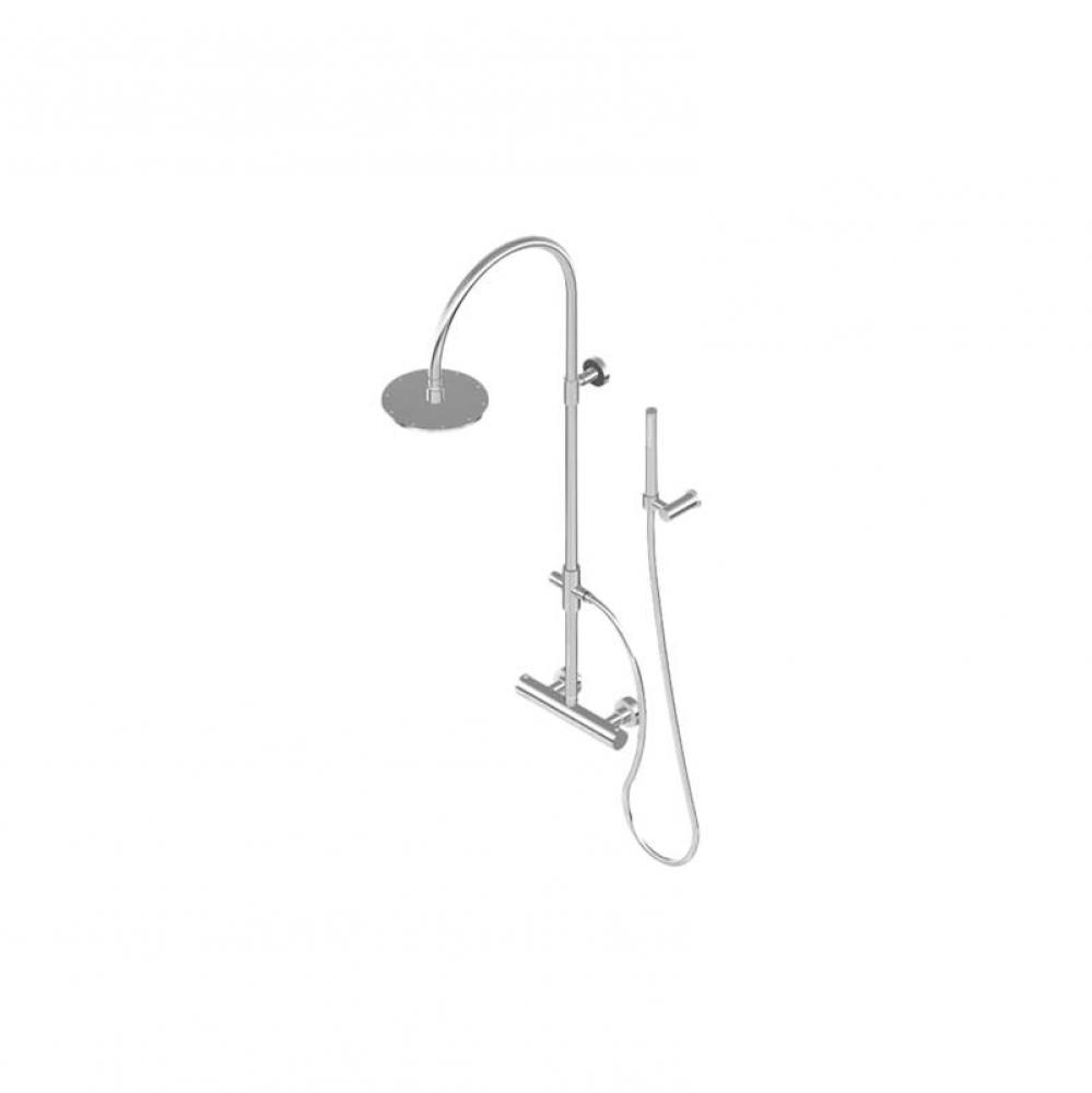 Round Exposed Thermostatic Shower