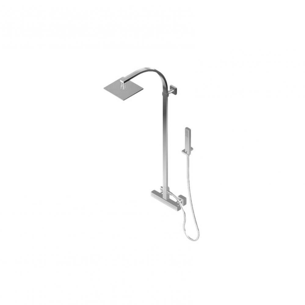 Square Exposed Thermostatic Shower