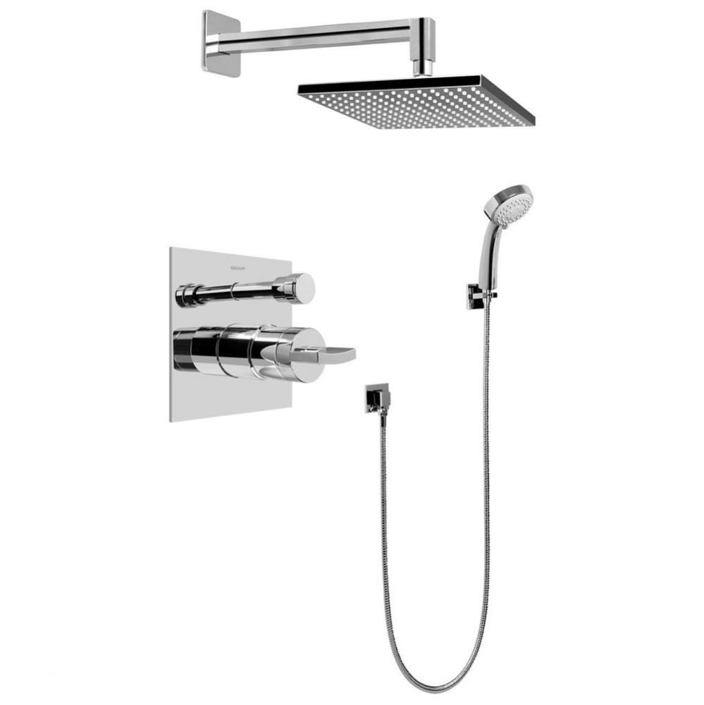 Contemporary Pressure Balancing Shower Set (Rough & Trim)