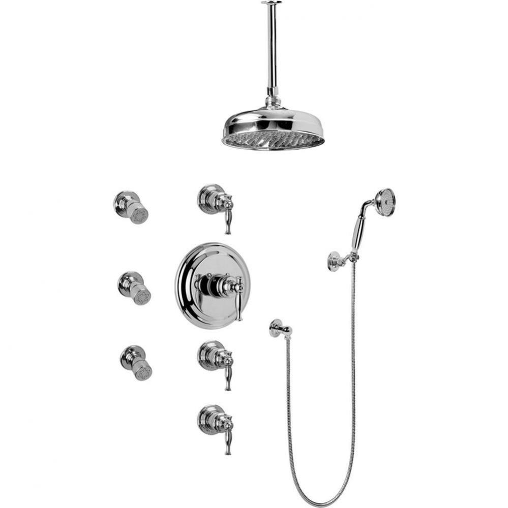 Lauren Thermostatic Set w/Body Sprays & Handshower (Rough & Trim)