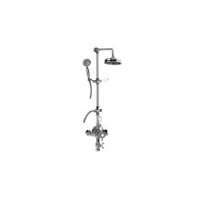 Graff CD4.11-LC1S-PC - Traditional Exposed Thermostatic Tub and Shower System - w/Metal Handshower Handle