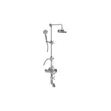 Graff CD4.12-C2S-PC - Adley Exposed Thermostatic Tub and Shower System - w/Metal Handshower Handle