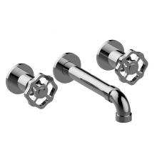 Graff G-11330-C18B-PC/BK-T - Vintage Wall-Mounted Lavatory Faucet (Trim)