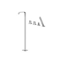 Graff G-3653-C14B-PC - Targa Floor-Mounted Tub Filler w/Deck-Mounted Handshower & Diverter