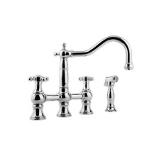 Graff G-4845-C2-PC - Bridge Kitchen Faucet with Side Spray
