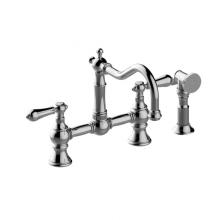 Graff G-4846-LM34-PC - Bridge Kitchen Faucet with Side Spray