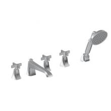 Graff G-6853-C15B-PC - Finezza DUE Roman Tub Set w/Handshower w/Cross Handle (Rough & Trim)