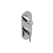 Graff G-8047-LM57C19-PC-T - M-Series Round 2-Hole Trim Plate with Harley Handles (Vertical Installation)