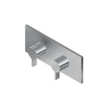 Graff G-8048H-LM46E0-SN-T - Terra Square M-Series Valve Trim with Two Handles (Horizontal Orientation)