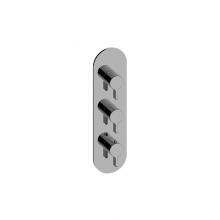 Graff G-8056-LM46E0-PC/MBK-T - Terra Round M-Series Valve Trim with Three Handles