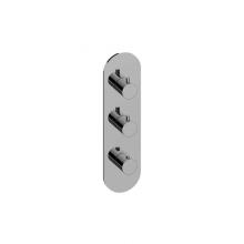 Graff G-8056-RH0-PC-T - M-Series Round Thermostatic 3-Hole Trim Plate and Handle (Trim Only)