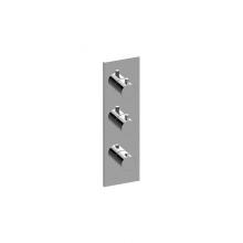 Graff G-8057-RH0-PC-T - M-Series Square 3-Hole Trim Plate with Round Handles (Vertical Installation)