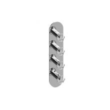 Graff G-8058-C19E0-PC/OX-T - M-Series Round 4-Hole Trim Plate with Harley Handles (Vertical Installation)