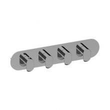 Graff G-8058H-LM45E0-PC-T - M-Series Round 4-Hole Trim Plate with Phase Handles (Horizontal Installation)