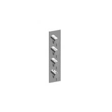 Graff G-8059-LM46E0-BK-T - M-Series Square 4-Hole Trim Plate with Terra Handles (Vertical Installation)