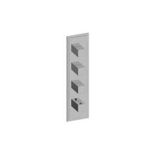 Graff G-8083-SH0-PC-T - M-Series Transitional Square 4-Hole Trim Plate with Square Handles (Vertical Orientation)