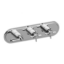 Graff G-8087H-LM48C16-PC-T - Camden Traditional M-Series Valve Trim with Three Handles (Horizontal Orientation)